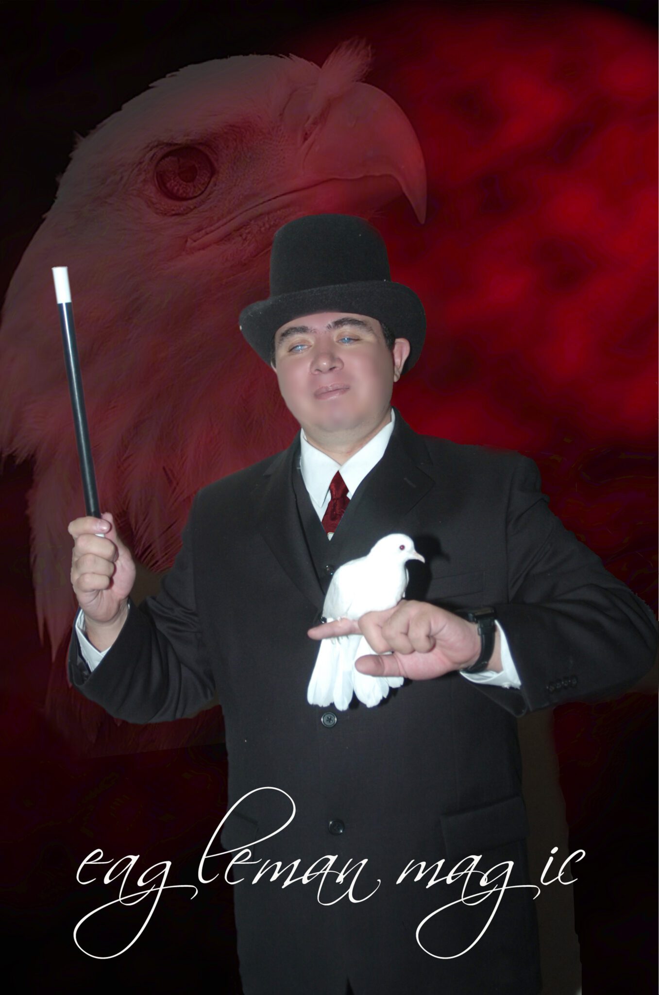 Eagleman ilusionista en México aparece una paloma