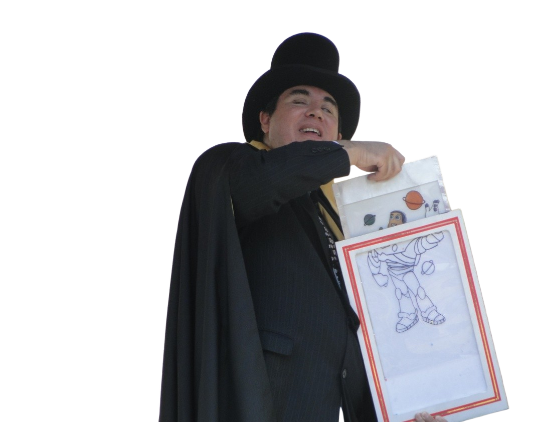 Eagleman ilusionista en México ilumina dibujo